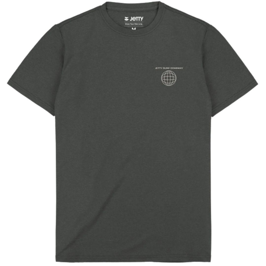 Jetty Men's Striker Graphic Tee - Black Sand